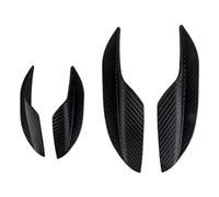 Auto interni Cover Trim Kit Di Adesivi Decorativi Per Paraurti Anteriore Auto In Fibra Carbonio Universale Da 4 Pezzi Alette Spoiler Splitter Canard Car Interni(Embossed)