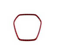 Auto interni Cover Trim Per Chevrolet Per Corvette C8 2020 2021 2022 2023 Accessori Anello Centrale Volante Dell'auto Adesivo In Fibra Carbonio Morbida Car Interni(Red)