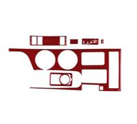 Auto interni Cover Trim Per Lexus RC300 RC350 RC200T 2015-2018 LHD RHD Pannello Controllo Centrale Cambio Adesivo Interno In Fibra Di Carbonio Morbida Car Interni(RHD Red)