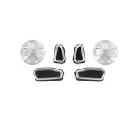 Auto Interni Per Alfa Per Romeo Per Giulia Per Stelvio 2017 2018 2019 2020 6pcs ABS Cromato Pulsante Di Regolazione Del Sedile Copertura Trim Accessori Auto Decorazione Interni Auto (Colore : 1)