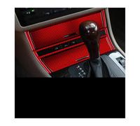 Auto Interni Per BMW Per E46 1998-2006 Serie 3 Adesivi Interni Per Posacenere Pannello Controllo Centrale Ingranaggi Decorazione Interno(Rosso)