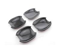 Auto Interni Per Ford Per Focus 2 3 4 Per MK2 Per MK3 Per MK4 Copertura Protettiva Per Maniglia Della Portiera Dell'auto Adesivi Per Auto Accessori Decorazione Interno(Black fiber 4 p)