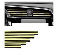 Auto Interni Striscia Uscita Dell'aria Per Auto Per VW Per Jetta MK5 6 Per Golf 4 5 7 Per CC Per Tiguan Per Passat Per B5 B6 B7 Per Polo Decorazione Interno(Giallo)