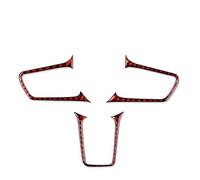 Auto Interni Telaio Decorativo Per Volante Adesivi Per Auto In Fibra Di Carbonio Per 718 982 Per Cayman Gt4 Per Boxster Gts 2016-2022 Interni(Rosso)
