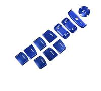Auto Interni Telaio Trim Per Cr-v Per Crv 2017-2021 Adesivi Per Pulsanti Pannello Controllo Centrale Cambio Copertura Interna Finestrino Dell'auto(Button Blue)