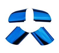 Auto interno 4 Pezzi Adesivi Copertura Volante Interno Dell'auto Per Ford Per Focus MK2 2005-2011 Accessori Decorativi Interna Trim Strips(Blu)