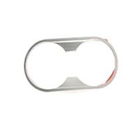 Auto interno Accessori Per A4 B9 2017-2021 Car Styling Interni Console Centrale In Acciaio Inox Portabicchieri Decorazione Telaio Copertura(Silver)