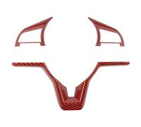 Auto interno Adesivo Pomello Volante Auto Per Xtrail T32 2017-2021 Per Rogue Per Note Per Qashqai J11 Per Versa Per Juke Per Micra Interna Trim Strips(Carbon red)