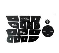 Auto Interno Car Button Repair Stickers Black Audio Button Repair Decal Stickers Accessories For Twingo For Clio And For Megane 2009-2011