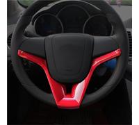 Auto interno Coprivolante Cromato Per Chevy Per Cruze Berlina Hatchback 2009-2014 Auto Interni Accessori(Paint red)