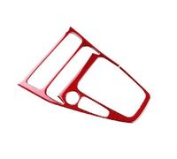 Auto Interno Cornice Adesivo Interni Per Ford Per Focus SE RS ST | Per Ecoboost 2015-2018 Copertura Decorativa Per Pannello Comandi Centrale E Leva Del Cambio(ROSSO,Guida a sinistra)