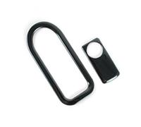 Auto interno Cornice Per Benz Classe C W205 2015-2018 Car Copilot Vano Portaoggetti Interruttore Pulsante Copertura Motivo Carbonio(Black)