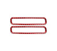 Auto interno Cornice Per Scirocco R 2009-2016, Decorazione Bocchette Ventilazione Montante A Adesivi Per Rivestimento Interno In Fibra Di Carbonio(Red)