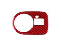 Auto Interno Cornice Per Seat Per Leon 2005-2012 | Adesivi Per Interni Auto Cornice Interruttore Fari.(ROSSO,Guida a sinistra)