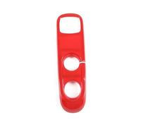Auto interno Cornice Per Smart Per Fortwo 451 2009-2015 Rivestimento Decorativo Per Console Centrale In Fibra Di Carbonio(Red appearance)