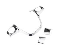 Auto interno Decorative Per Ford Per C-MAX 2011-2017 Adesivo per rivestimento del volante dell'auto Accessori Interni Auto(3Pcs ABS Chrome)