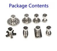 Auto Kit Strumenti Argento Alluminio Estrattore Tabs for a Ventosa Coppa Corpo