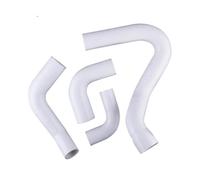 Auto Kit Tubo Flessibile Turbo Intercooler In Silicone Per Ford Per Focus MK2 C-Max 1.8 TDCi 2004-2011(Bianca)