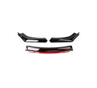 Auto Labbro Inferiore Anteriore Spoiler Kit Carrozzeria Paraurti Anteriore Spoiler Splitter Diffusore Per Sonata 2015-2016 Per L'aggiornamento Messa Punto Esterna(Black Red)