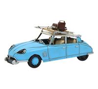 Auto Lamiera Nostalgia Modellino Oldtimer Marca Citroen DS 19 Bagagli Sul Tetto