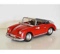 Auto Lamiera Nostalgia Modellino Oldtimer Marca Porsche 356 Speedster Rosso L