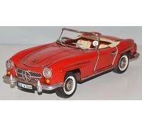 Auto Lamiera Nostalgia Modellino Oldtimer Mercedes-Benz 190 Sl Cabrio L 30 CM