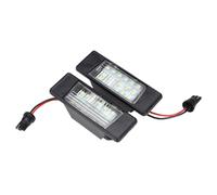 Auto Lampada Targa Per Nissan Per Qashqai Per X-Trail Per Juke Per Primera 2 Pezzi Per Auto 18 LED Luci Targa In Plastica Luminoso Numero Luce
