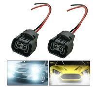 Auto Lampada Titolari 2pcs Lampadina Connettore Fendinebbia H16 Filo Pigtail