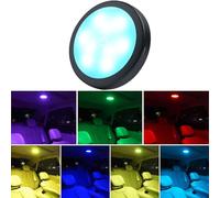 Auto Led luci interne,7 colori illuminazione ambiente auto interno,USB ricaricabile luce di lettura interna,interruttore di tocco e musica Sync colore cambiare luci led portatili per auto