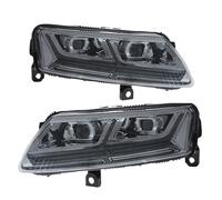 Auto Luci Anteriori Compatibile for Audi A6 Fari 2005 2006 2007 2008 2009 2010 2011 A6L C6 S6 Modificato Q7 styling Testa Della Lampada di Montaggio(Silver,Xenon)
