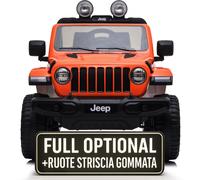 Auto Macchina Elettrica Jeep Wrangler Rubicon 12V per Bambini porte apribili Con
