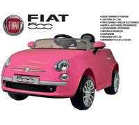 Auto macchina elettrica per bambine Fiat 500 12V telecomando retromarcia bambina