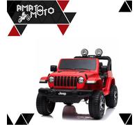 AUTO MACCHINA ELETTRICA PER BAMBINI JEEP SPORT RUBICON 12 V 2 POSTI MP3