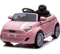 Auto Macchina Elettrica per Bambini Nuova Fiat 500e 12V con Telecomando e Cintur