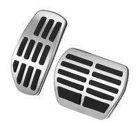 Auto Macchinamatico Freno Gas Acceleratore Pedale Copertura Kit Argento Tono