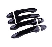 Auto Maniglia Della Portiera Esterna Esterno Per Dodge Dart Per Sedan 2013 2014 2015 2016 Gloss Black ABS 1 Set Car Esterno Maniglia Della Porta Copertura Trim con 1 Foro Chiave