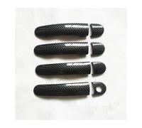 Auto Maniglia Esterna Lato Per SEAT Per Ibiza 6J Mk4 6L Mk3 FR Per Cupra 2004-2010 Rivestimento Maniglia Portiera Auto In Plastica Imitazione Fibra Carbonio(C)