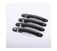 Auto Maniglia Esterna Lato Per SEAT Per Ibiza 6J Mk4 6L Mk3 FR Per Cupra 2004-2016 Accessori Stile Adesivi Copri Maniglie Portiere Auto Cromate Nere Lucide(Black a)