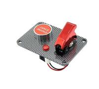 Auto Marine Barca Rv Avviamento Pulsante + Interruttore Colore Rosso Cover Panel