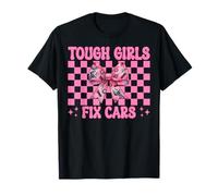 Auto Meccanico Ragazza Garage Chiave Mamma Duro Ragazze Fix Cars Maglietta