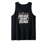 Auto Mechanic Grease in My Veins Gearhead Canotta