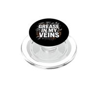 Auto Mechanic Grease In My Veins Gearhead PopSockets PopGrip per MagSafe