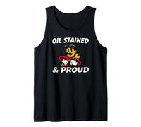 Auto Mechanic Oil Stained And Proud Retro Garage Canotta