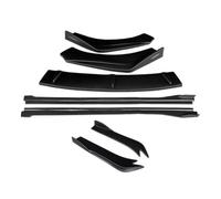 Auto Minigonne Laterale Per A7 2015-2018 | Splitter Paraurti Anteriore Auto Spoiler Labbra Estensioni Minigonne Laterali(Matte Black)