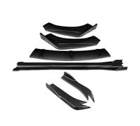 Auto Minigonne Laterale Per RS6 Per A6 Auto Paraurti Anteriore Splitter Labbro Body Kit Spoiler Minigonne Laterali Estensioni Angolo Di Avvolgimento Posteriore