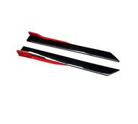 Auto Minigonne Laterali Per A3 S3 Per A4 B7 B8 RS3 Per A6 C7 A1 Per A5 Per Q5 Nero Rosso A 41 Pollici Gonna Laterale Auto Estensione Splitter Rocker Pannelli Labbro(Black Red)