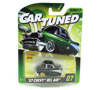 Auto Modificata 1957 Chevy Bel Aria Lowrider, Verde E Oro, Mainline Serie 3
