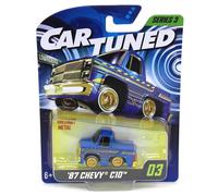 Auto Modificata 1987 Chevy C10 Pick-Up Camion, Blu E Oro, Mainline Serie 3