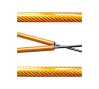 Auto Molla A Gas 2 Pezzi Per Mazda 3 Per Axela BK 2003-2009 Cofano Anteriore Ammortizzatori A Gas Supporto Sollevamento Asta Ammortizzatore Pilastri Sostegno Barra(Orange carbon fiber)
