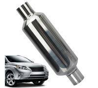 Auto Muffler, Exhaust System Muffler Pipe, Compact Heavy Duty Engine Noise Reduction Automotive Replacement Parts, Quiet Driving Racing Pipes for Trucks and Cars, Easy to Install
